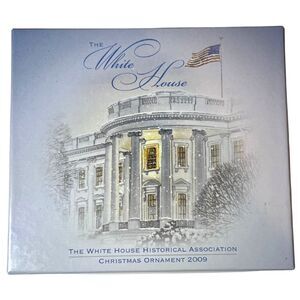 White House Historical Association 2009 Christmas Ornament Grover Cleveland Box